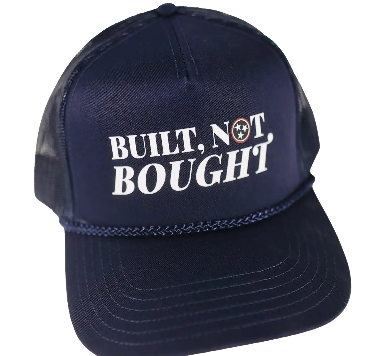 Hat built not bought color navy