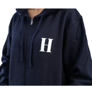 Hatley for Governor zip hoodie navy front view
