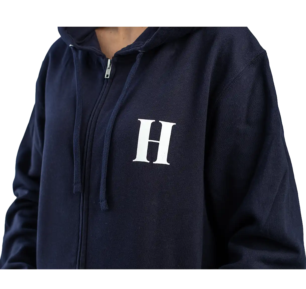 Hatley for Governor zip hoodie navy front view